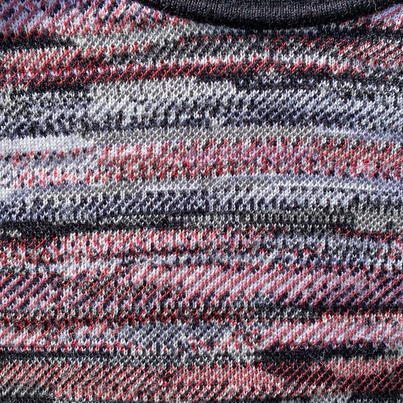 Rag & Bone 🔥 Lola Red & Black Jacquard Crewneck Sweater Sz S - Picture 5 of 8